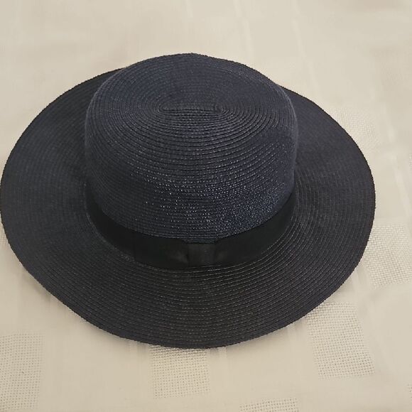 Banana Republic Navy Blue Wide-Brimmed Hat - Picture 11 of 16